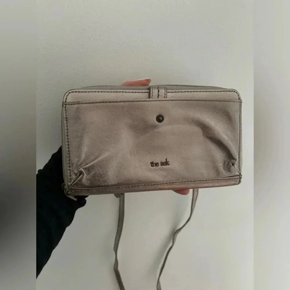 The Sak Silver Crossbody Wallet - Picture 2 of 9